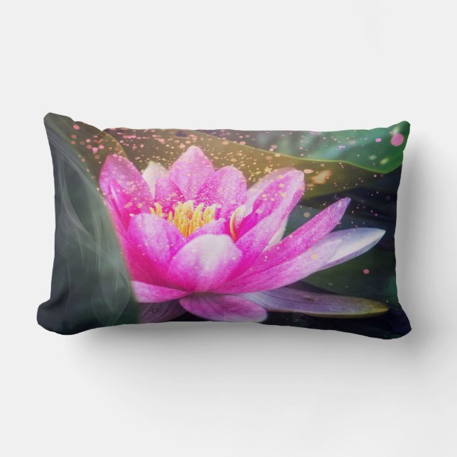 Mooie Lotus, Landschap, Zen Kussen (Voorkant)