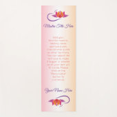 Mooie Lotus Paarse Oranje roze ombre Gradation Yogamat (Voorkant)