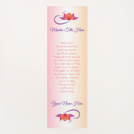 Mooie Lotus Paarse Oranje roze ombre Gradation Yogamat