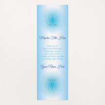 Mooie Lotus Peace Blue White Ombre Gradation