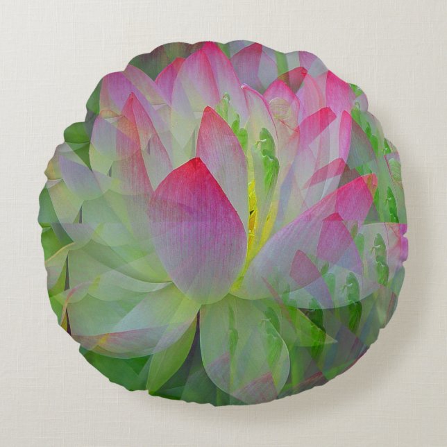 Mooie Lotus....... Rond Kussen (Voorkant)
