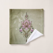 Mooie lotusbloesem bad handdoek (Wasdoekje)