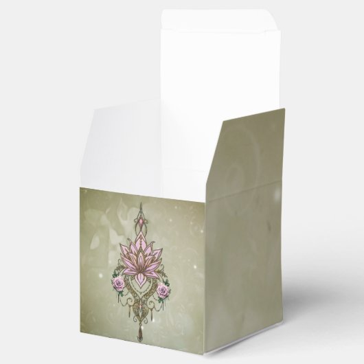 Mooie lotusbloesem bedankdoosjes (Geopend)