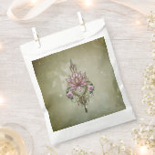 Mooie lotusbloesem bedankzakje (Geknipt)