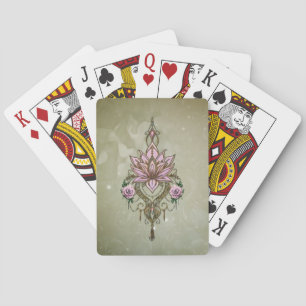 Mooie lotusbloesem pokerkaarten