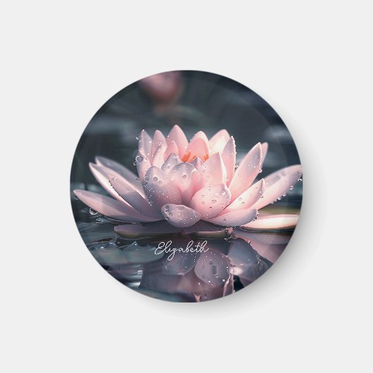 Mooie Lotusmeer Magneet (Voorkant)