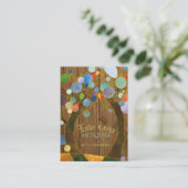 Mooie Love Trees Antiek Shop Visitekaartje (Staand voorkant)