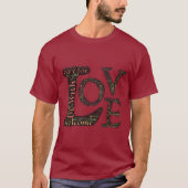Mooie, LOVE WordArt - Spread Love & Compassion T-shirt (Voorkant)