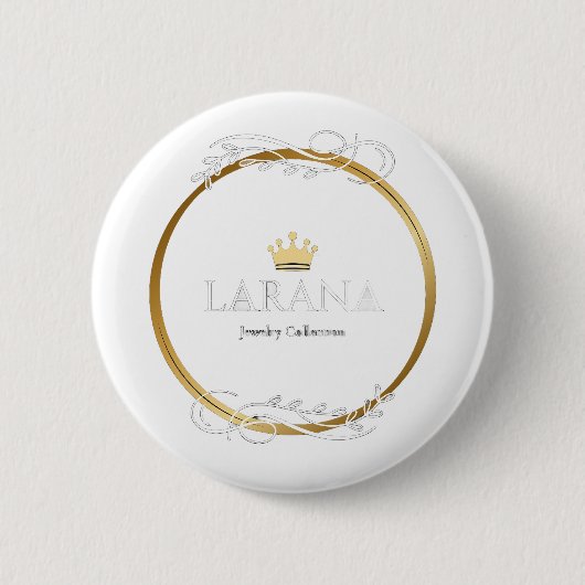 Mooie 'Love Yourself' Knop Sieraden Ronde Button 5,7 Cm (Voorkant)