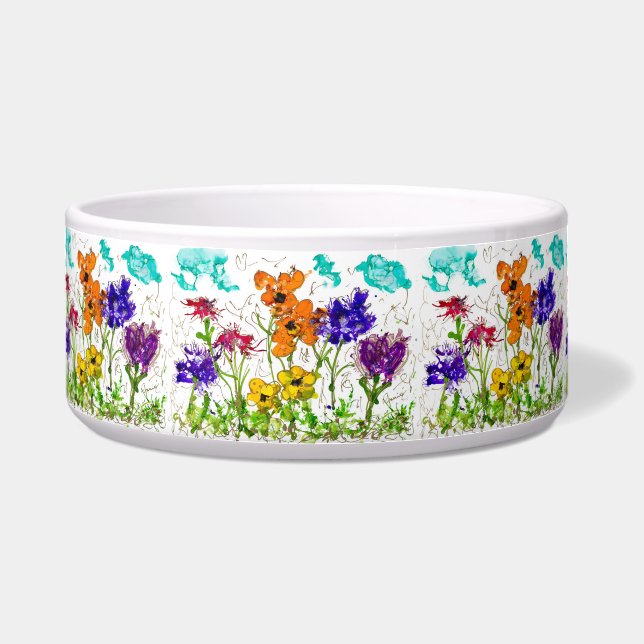 Mooie Lovitude Pet Dish "Peace Garden" Voerbakje (Voorkant)