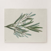 Mooie lozing | Sage Green Plant Legpuzzel (Horizontaal)