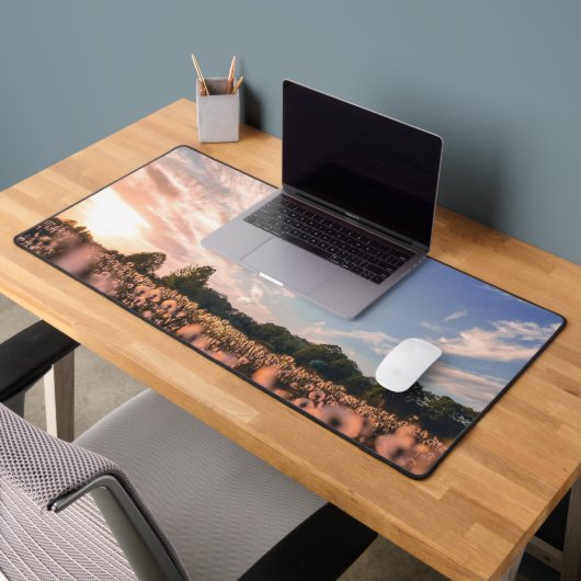 Mooie lucht boven de vlakte bureaumat (Kantoor 2)