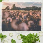 Mooie lucht boven de vlakte theedoek (Gevouwen)