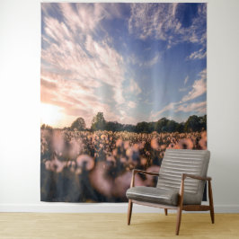 Mooie lucht boven de vlakte wandkleed