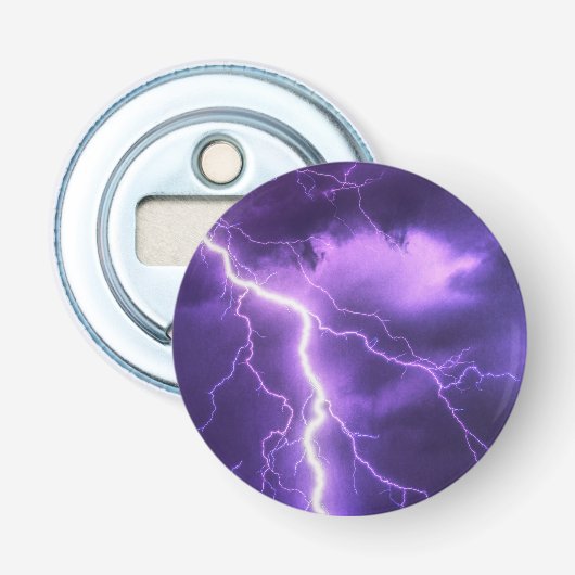 Mooie lucht, donder button flesopener (Voorkant)