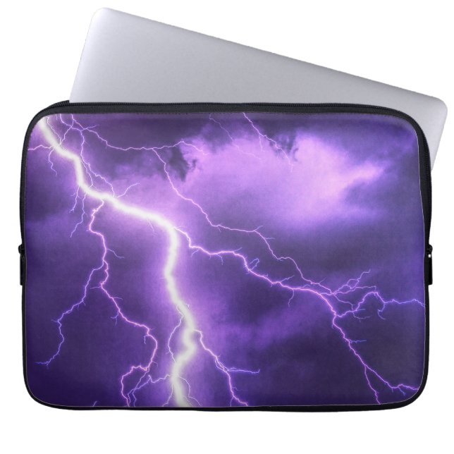 Mooie lucht, donder laptop sleeve (Voorkant)