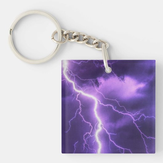 Mooie lucht, donder sleutelhanger (voorkant)