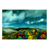 Mooie lucht kleurrijke rotsen kunst perfect poster (Voorkant)