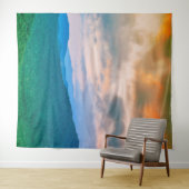 Mooie lucht, rode wolken wandkleed (In Situ (horizontaal))