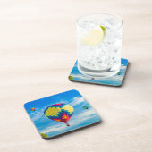 Mooie luchtballonnen bier onderzetter (Rechterzijde)