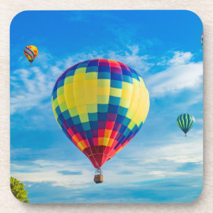 Mooie luchtballonnen bier onderzetter