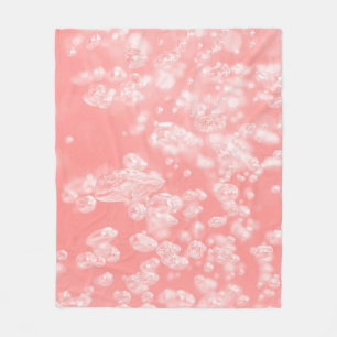 Mooie luchtbel abstracte lichtroze pas fleece deken