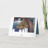 Mooie luchters in de kathedraal feestdagen kaart (Achterkant)