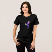 Mooie luchtvogel vliegen Tri-Blend shirt (Voorkant volledig)