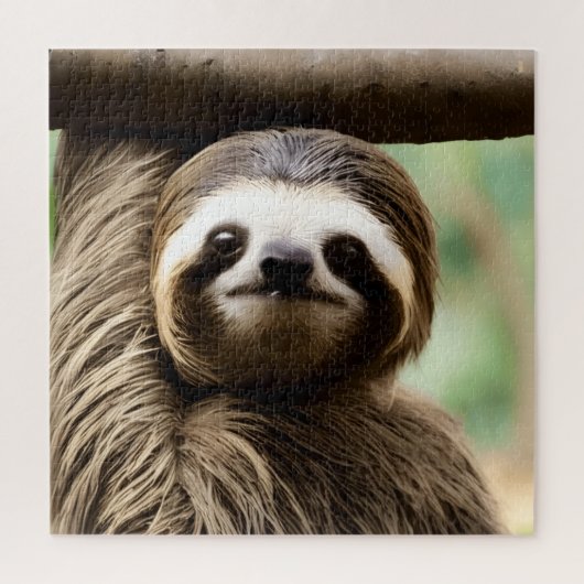 Mooie luiaard achtergrond legpuzzel (Verticaal)