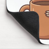 Mooie Luiaard Koffie Sticker Muismat (Hoek)