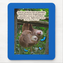 Mooie luiaard Schrift: Efeziërs 4:32