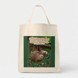 Mooie luiaard Schrift: Efeziërs 4:32 Tote Bag