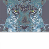 Mooie luipaard blauwe ogen, gouden ogen iPad-table Sticker (Voorkant)