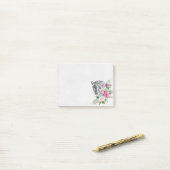 Mooie Luipaard Kop Portret in Waterverf Post-it® Notes (Op bureau)