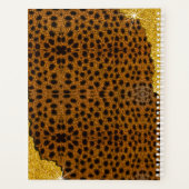 Mooie Luipaard Leer Dierenprint Met Glitters Planner (Achterkant)