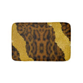 Mooie Luipaard Leer Dierprint Met Glitters Badmat (Voorkant)