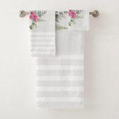 Mooie luipaard met grijze strepen bad handdoek (Insitu)