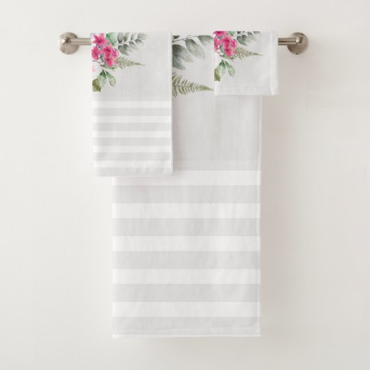 Mooie luipaard met grijze strepen bad handdoek (Insitu)