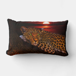 Mooie luipaard op Sunset Kussen