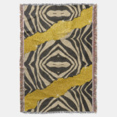 Mooie Luipaard Zebra Dierprint Met Glitters Deken (Voorkant Verticaal)