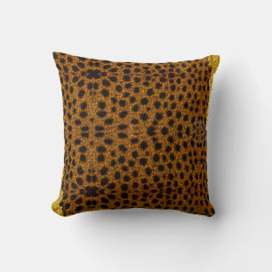 Mooie luipaardprint met glitters kussen