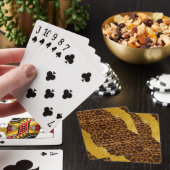 Mooie Luipaardprint Met Glitters Pokerkaarten (Insitu)