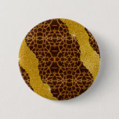 Mooie Luipaardprint Met Glitters Ronde Button 5,7 Cm (Voorkant)