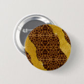 Mooie Luipaardprint Met Glitters Ronde Button 5,7 Cm (Voorkant /achterkant)
