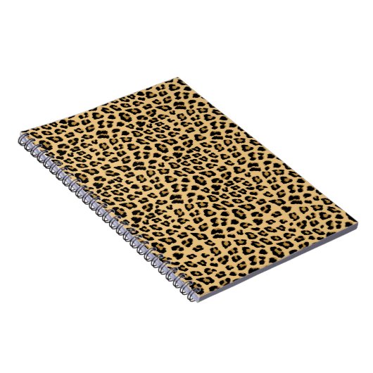 Mooie luipaardprint notitieboek (Rechterzijde)
