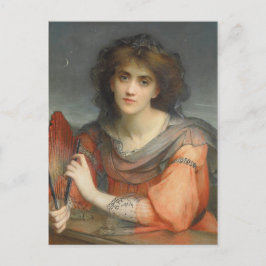 Mooie Luna maangodin Hallé CC1171 Briefkaart