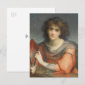 Mooie Luna maangodin Hallé CC1171 Briefkaart (Voorkant / Achterkant)