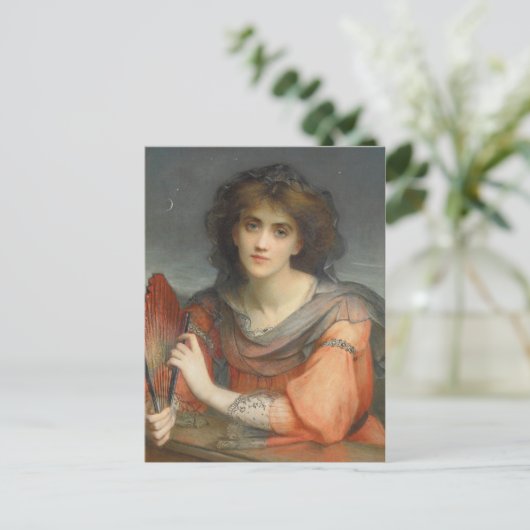 Mooie Luna maangodin Hallé CC1171 Briefkaart (Staand voorkant)