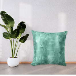 Mooie luxe Blauwgroen geometrische patroonpiloot Kussen
