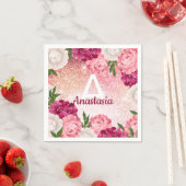 Mooie luxe florale glitter servet (Insitu)